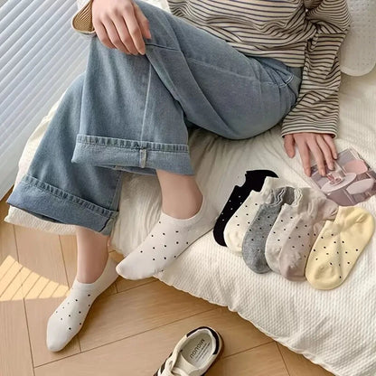 Cartoon Teddy Bear Patterned Ankle Socks Women Casual