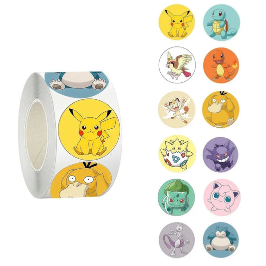 Yellow Electric Monster Sealing Roll Stickers Anime PVC Decals