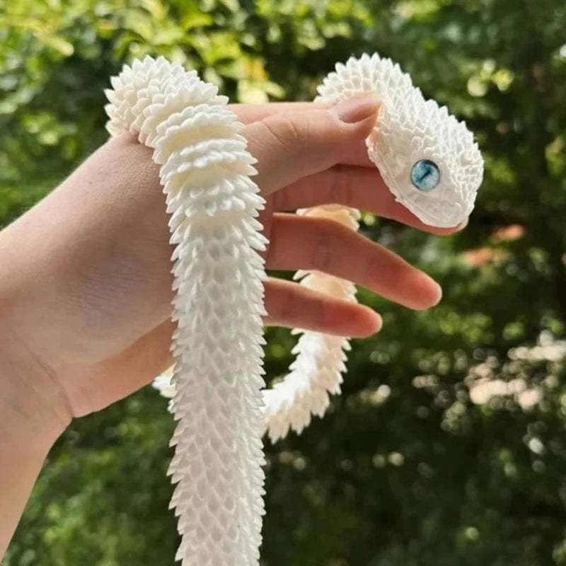 3D Printed Snake Realistic Statue Fidget Toy Desk