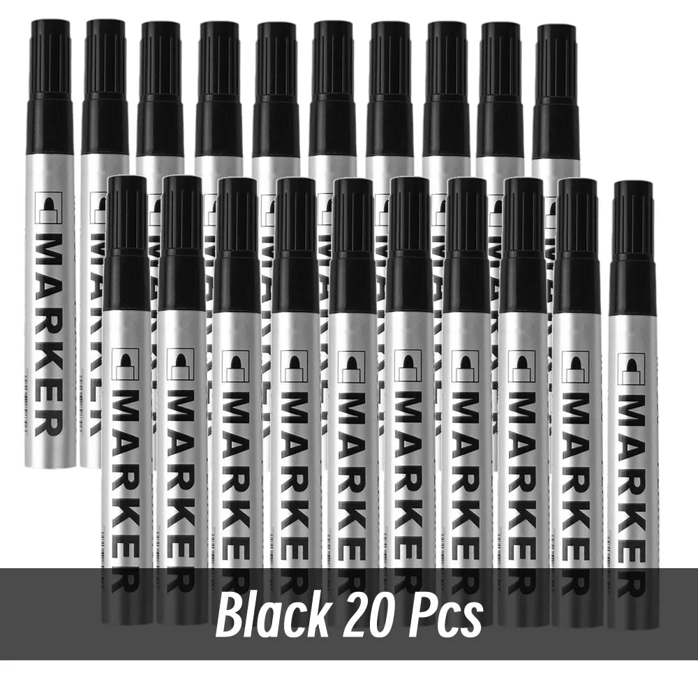 Waterproof Permanent Paint Marker Pen Black Oily Tyre Marker