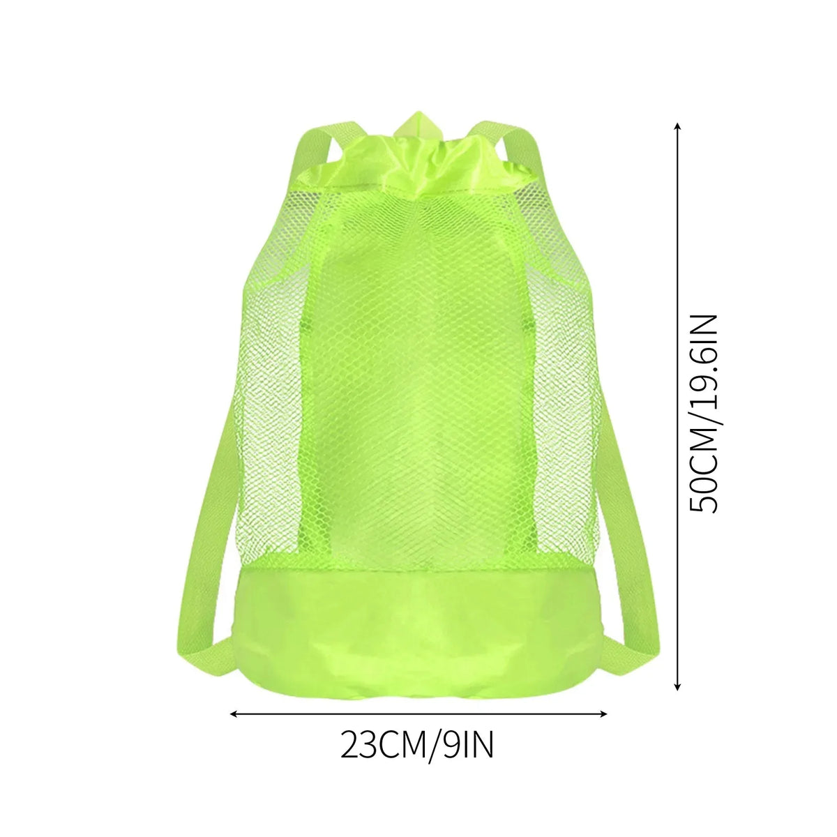 Extra-Large Sand-Resistant Drawstring Beach Backpack - Kids Pool Toys Storage Bag for Shell Collecting, Travel & Fitness