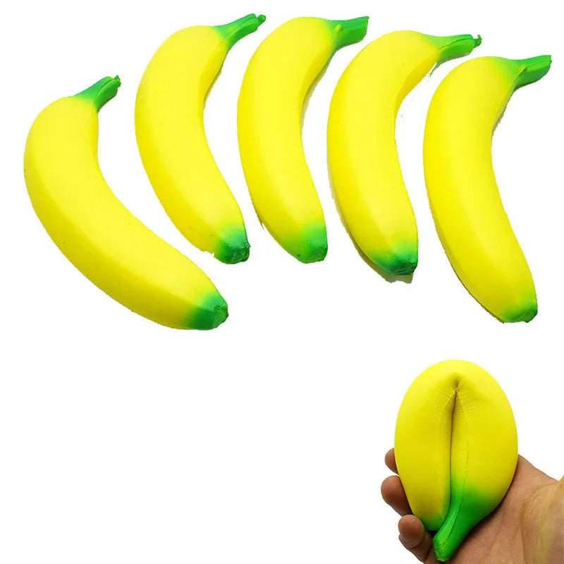 Anti Stress Squishy Banana Toys Slow Rising Jumbo