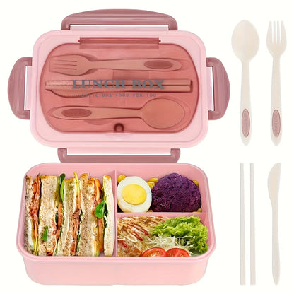 1pc Insulated Lunch Box, Bento Box for Students, Portable Sealed Compartment Lunch Container for Microwave,Back to School