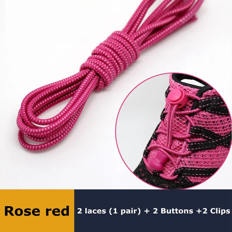 Elastic No Tie Shoe Laces Stretching Lock Lazy Shoestrings