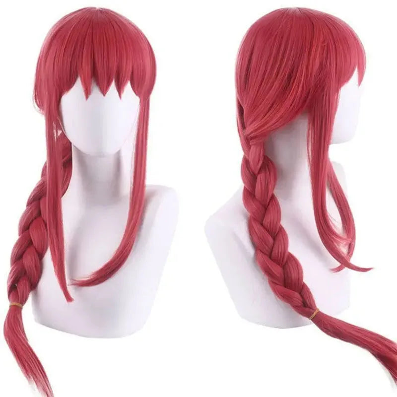 Makima Cosplay wig Anime Chains-aw Man Makima Cosplay Costumes Trench Shirt Tie Pants Men Women Suits Halloween Uniform
