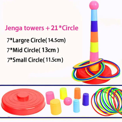 Ring Toss Stacking Cup Game Ferrule Throw Toy Set