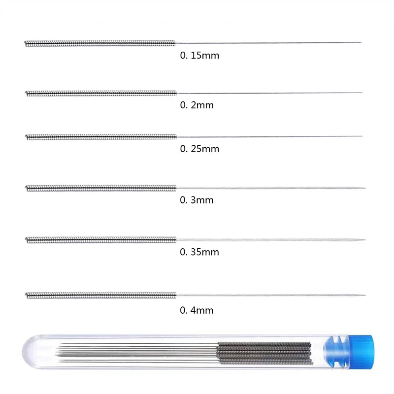 3D Printer Nozzle Cleaning Kit Stainless Steel Needles Tool