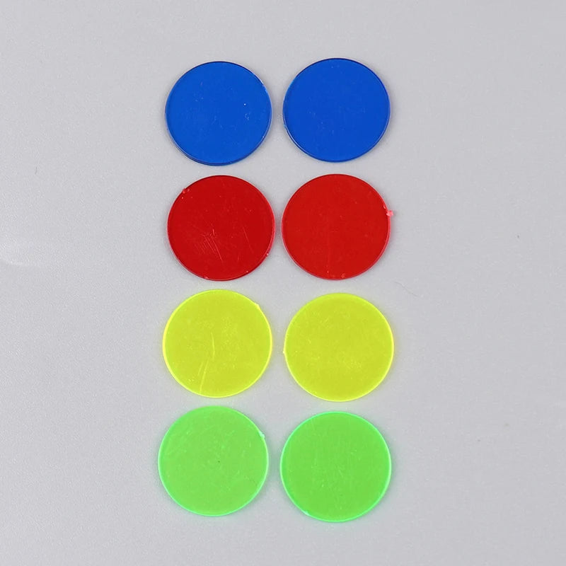 100Pcs Plastic Math Counting Chips Classroom Bingo Tokens