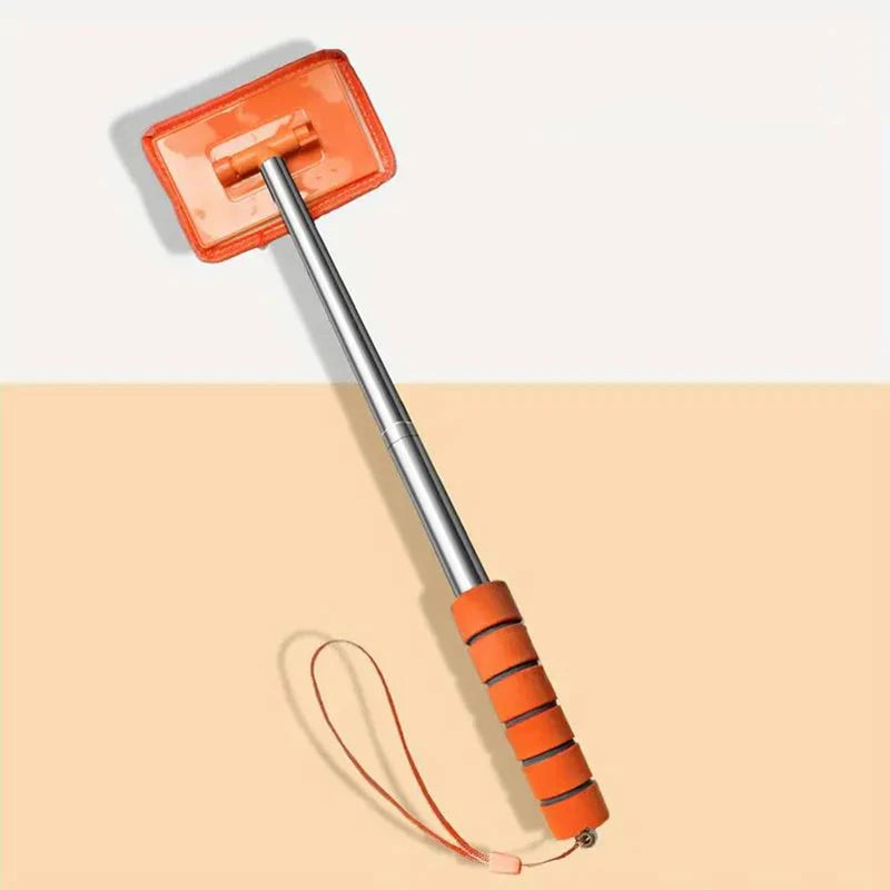 Telescopic Automobile Glass Wiper Scraping Tool Clean Brush