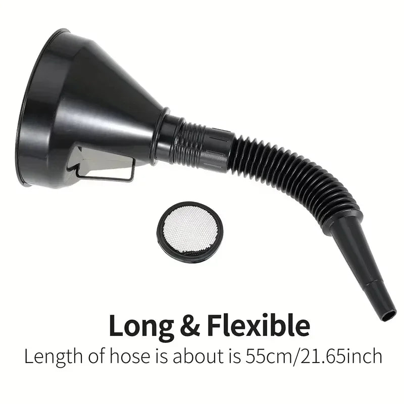 Flexible Oil Changing Funnel Spill Proof Fluid Pouring Tool
