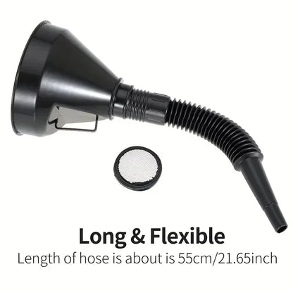 Flexible Oil Changing Funnel Spill Proof Fluid Pouring Tool