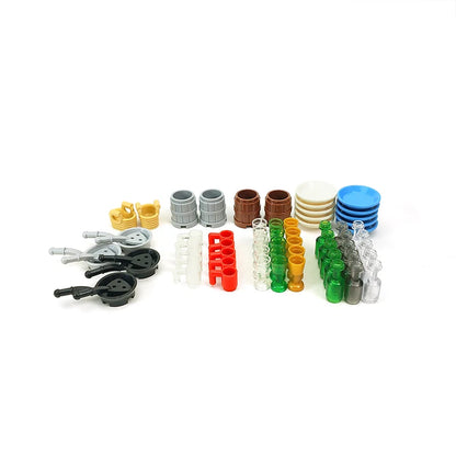 City Food Building Blocks Set Play Food MOC Bricks
