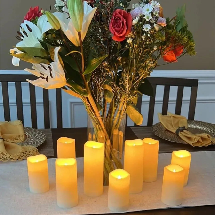 1~10PCS Swing LED Candles Flameless Flickering Light Flameless Candle for Christmas Wedding Decor Birthday Party Supplie  ﻿