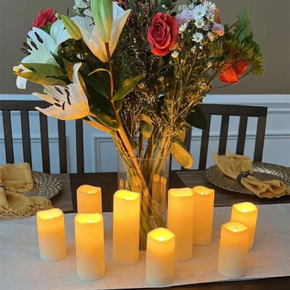 1~10PCS Swing LED Candles Flameless Flickering Light Flameless Candle for Christmas Wedding Decor Birthday Party Supplie  ﻿