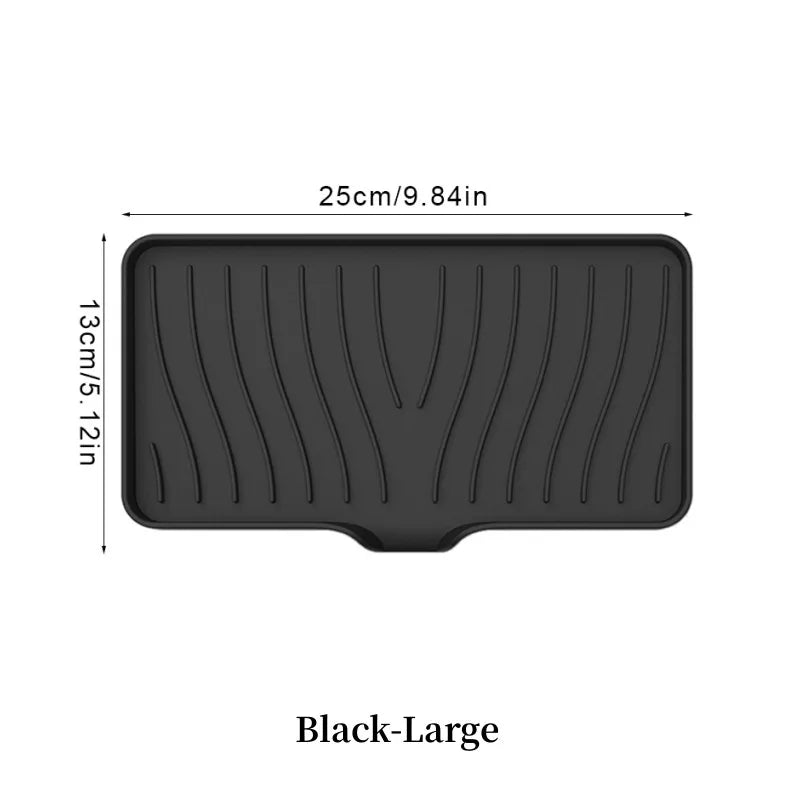 Silicone Drain Soap Box Bathroom Anti Slip Sink Tray Dish