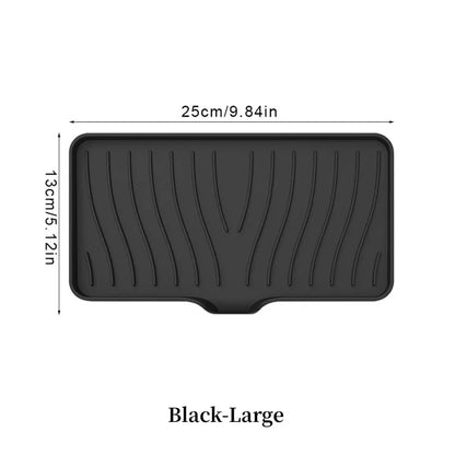Silicone Drain Soap Box Bathroom Anti Slip Sink Tray Dish