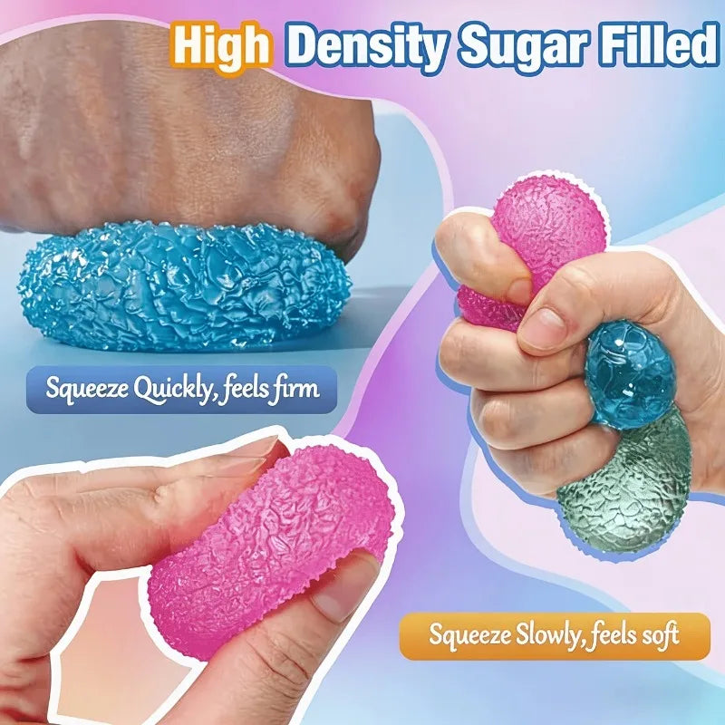 Textured Slow Rebound Gel Stress Ball Sensory Fidget