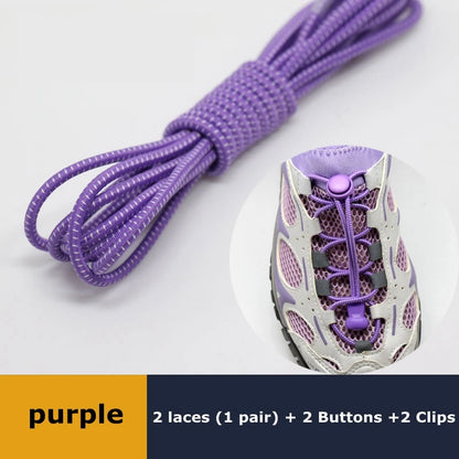 Elastic No Tie Shoe Laces Stretching Lock Lazy Shoestrings
