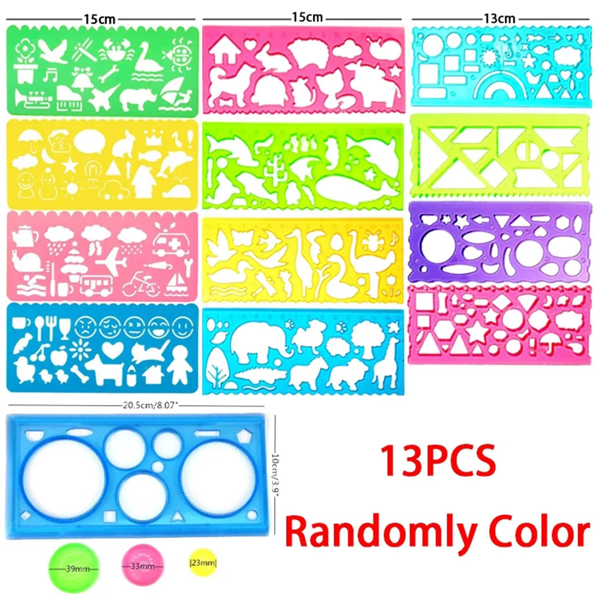 Spirograph Drawing Stencil Set Geometry Painting Ruler