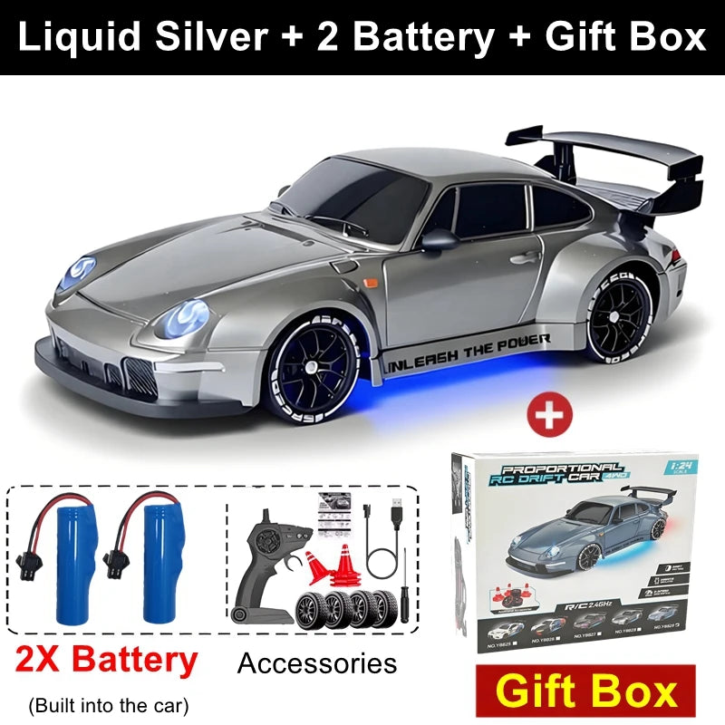 1:24 4WD RC Drift Car Mini 4x4 Remote Control Model