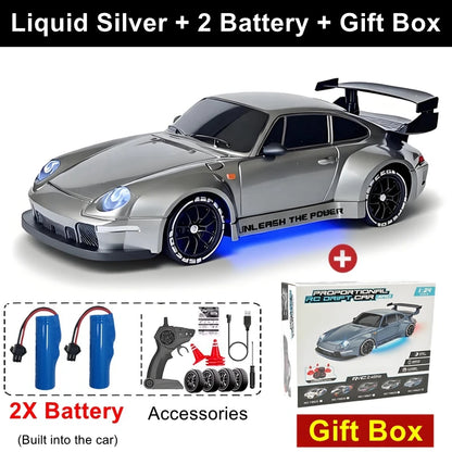 1:24 4WD RC Drift Car Mini 4x4 Remote Control Model