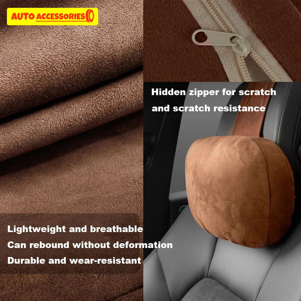 Car Headrest Neck Pillow Soft Driving Seat Cushion