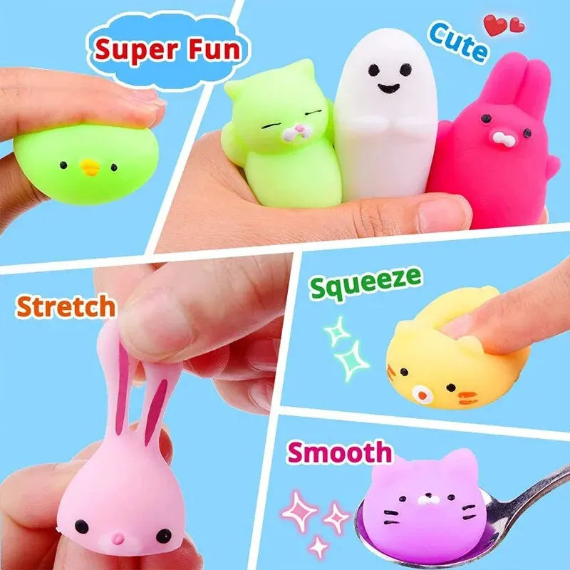 Mini Animal Stress Relief Toys Cute Squishy Party Favors