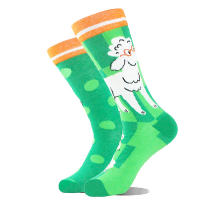 Novelty Dinosaur Crew Skateboard Socks Funny Men