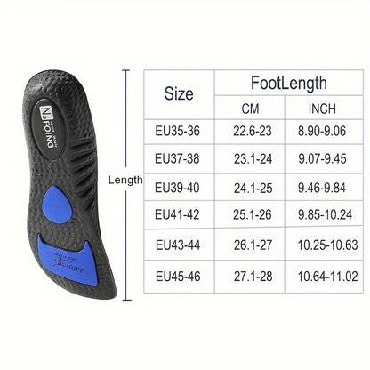 Elastic Sports Insoles Breathable Arch Support Cushion