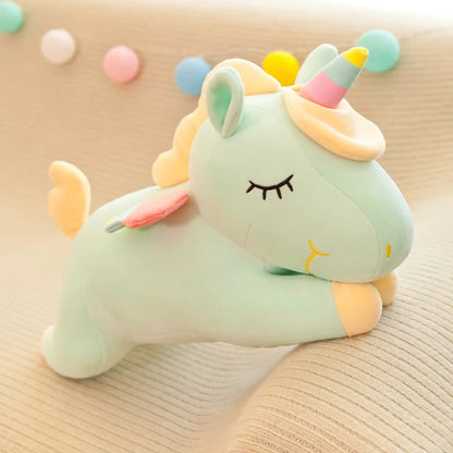 Rainbow Unicorn Plush Toy: Angel Pony Plush Doll Stuffed Cushion