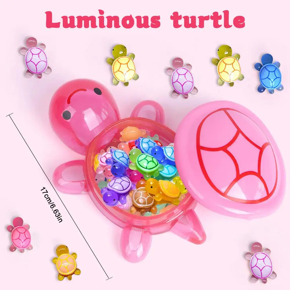 Glow in the Dark Turtle Set Resin Storage Ornament