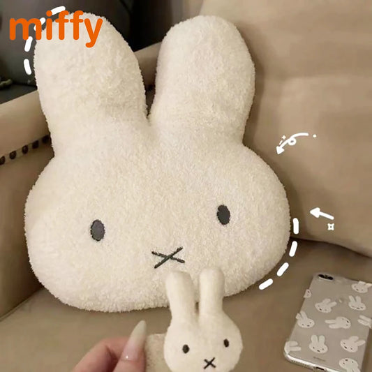 Cute Rabbit Plush Pillow Soft Bunny Throw Cushion