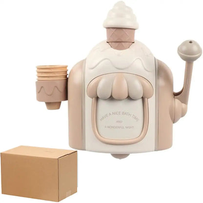 Kids Bath Bubble Foam Machine Toddler Ice Cream Maker
