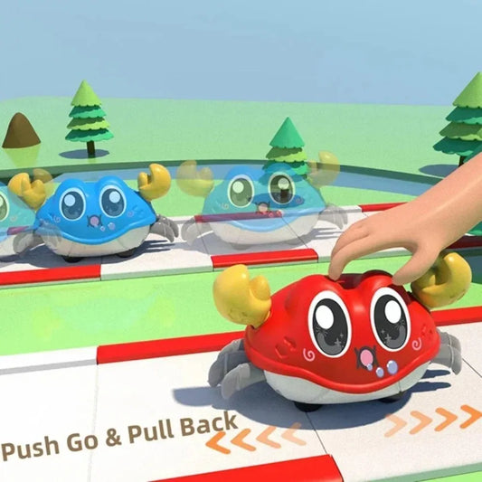Crawling Crab Baby Sensory Toy Pull Back Walking Crab