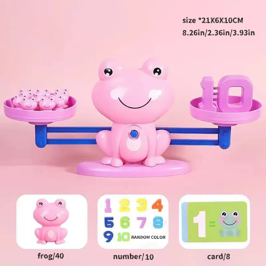 Frog Math Balance Scale: Early Math Learning Toy for Addition & Subtraction