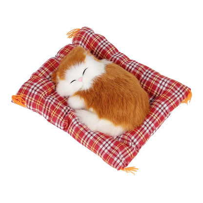 Simulation Sleeping Cat Dashboard Decoration Plush Ornament