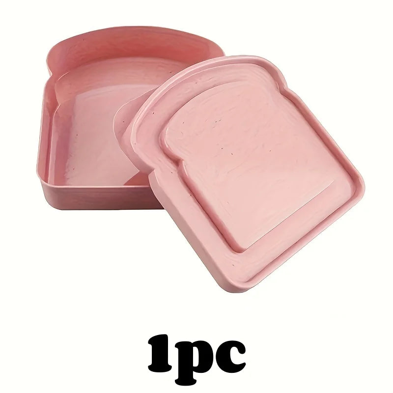 1/3pcs Reusable Bento Sandwich Box Set with Lid Microwave Safe Stackable Container for School Outdoor Picnic Kitchen Organizer