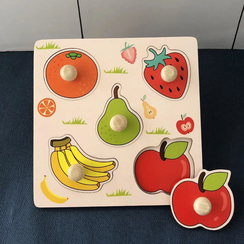 Shape Matching Toy - Montessori Wooden Toys for Children & Toddlers