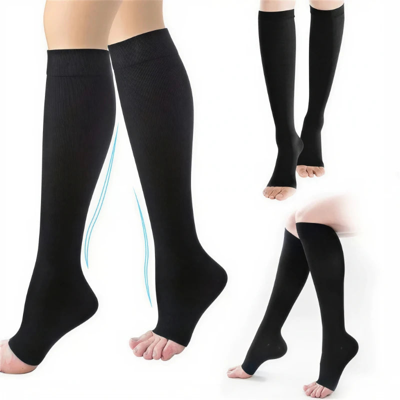 Compression Socks Medical Prevent Varicose Veins Toeless