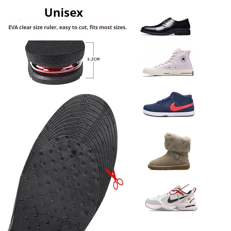 Height Increase Insoles Air Cushioned Shoe Lift