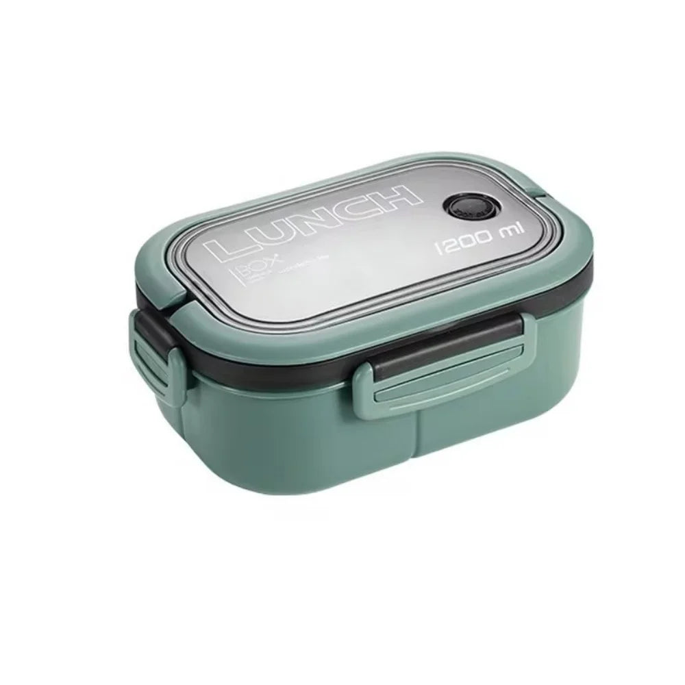 1200ML 2 Layer Bento Lunch Box Thermal Insulated Food Container
