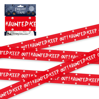 Halloween Warning Tape Plastic Skull Caution Line
