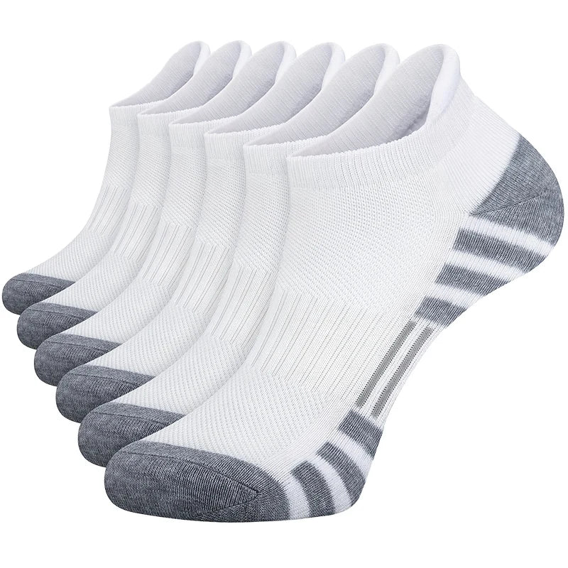 Men Non Slip Athletic Crew Socks Ground Gripping Sports