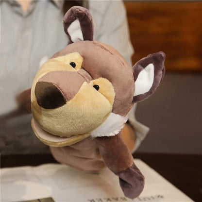 Cartoon Plush Hand Finger Puppets Family Storytelling Toy