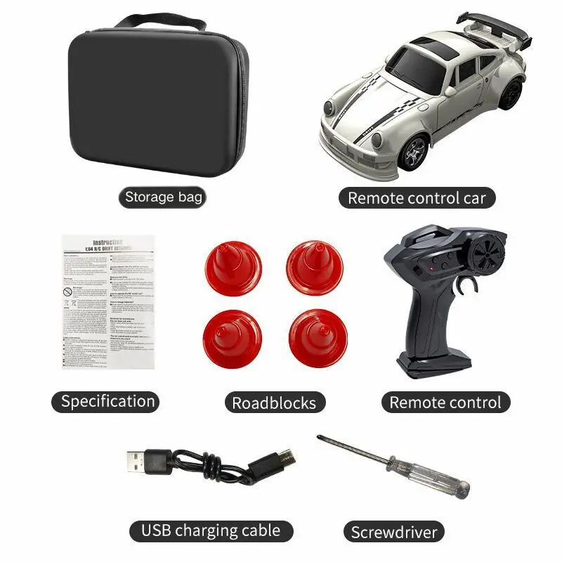 Mini Drift RC Car 1:64 Proportional Remote Control Racing
