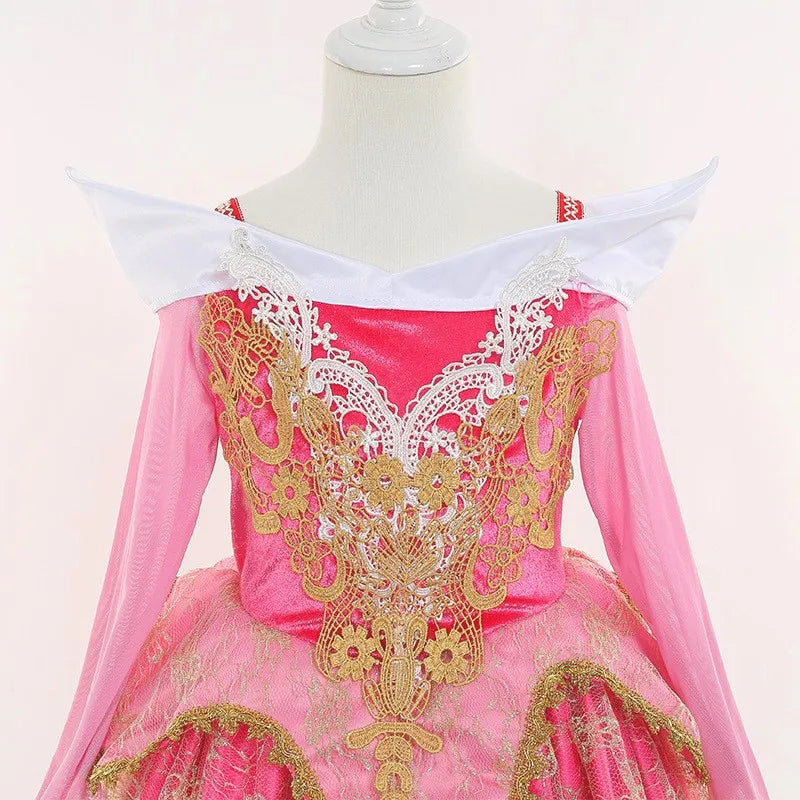 Sleeping Princess Halloween Cosplay Dress Off Shoulder Gown