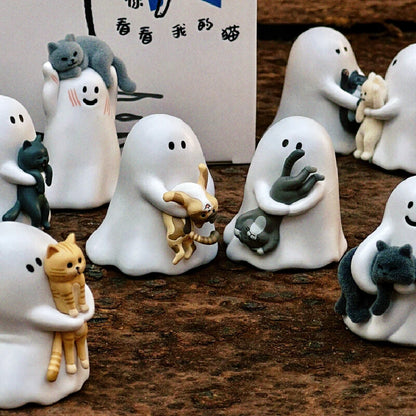 【In Stock】Hot Sale Ghody Behold My Cat Series Mini Figures Blind Box Mystery Box Fun Office Desktop Decorations Collectible Gift