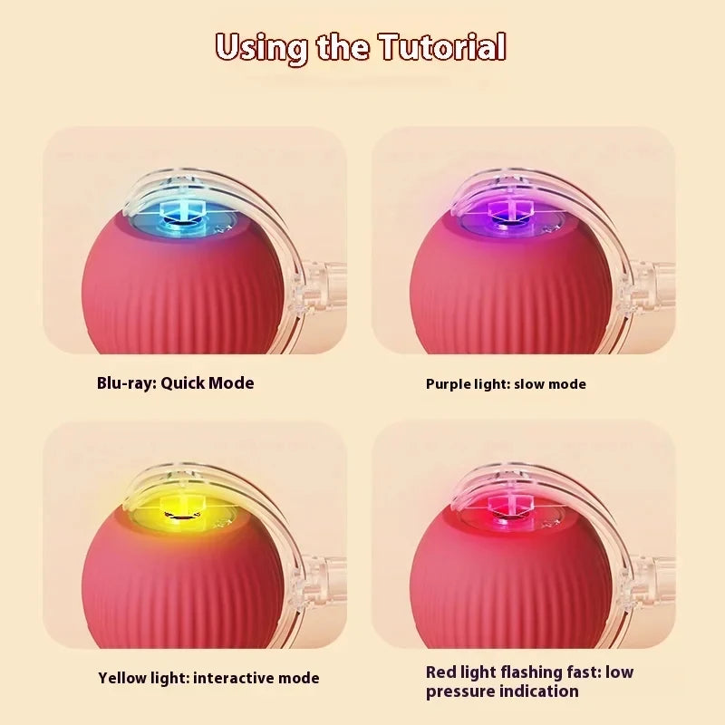 Rechargeable Automatic Rolling Ball Cat Toy Electric