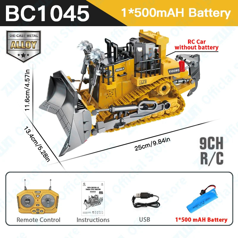 2.4G RC Remote Control Excavator Dump Truck Toy