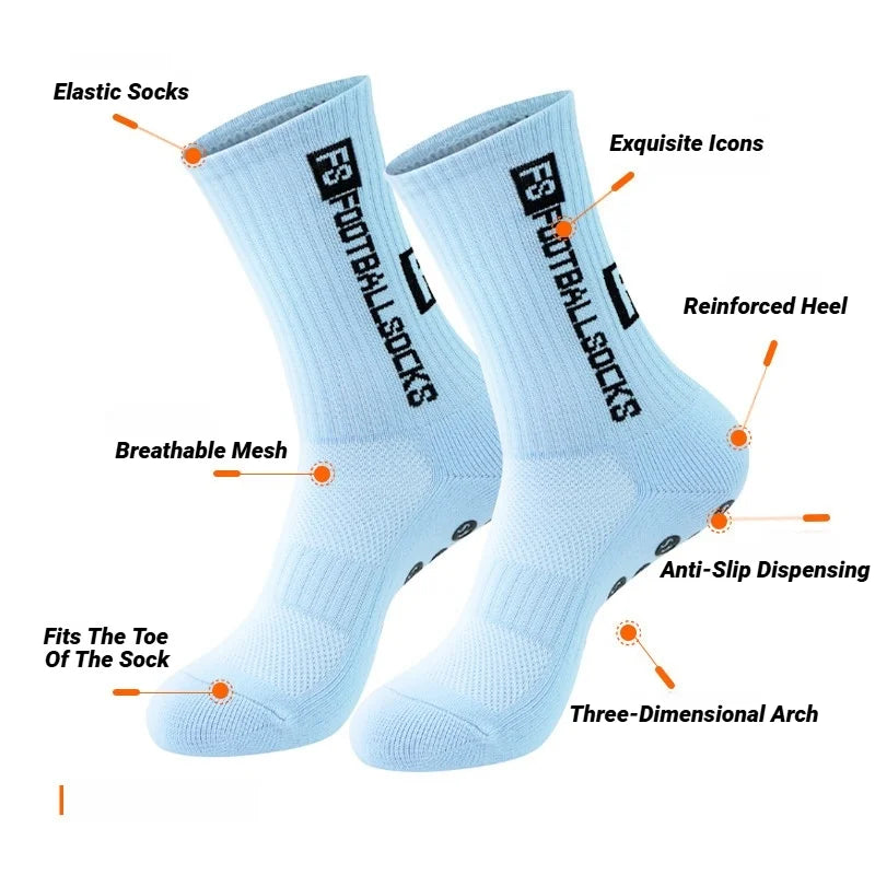 Non Slip Grip Socks For Men Women Football Soccer